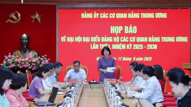 Đại hội Đảng bộ cơ quan Trung ương diễn ra ngày 23–24/9